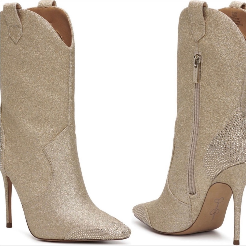 Jessica Simpson Cicee Stiletto Western Boot - Size 9